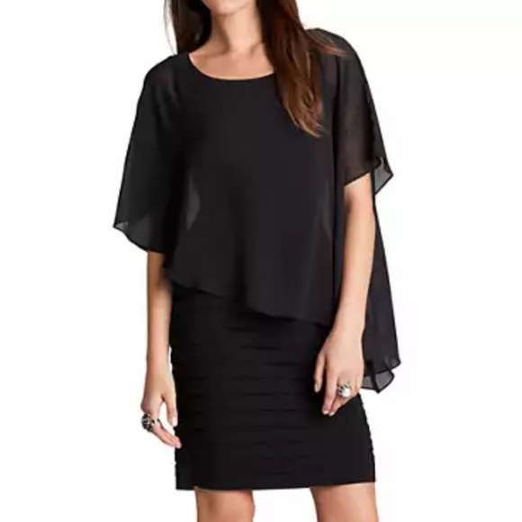 Adrianna PapellChiffon Capelet Dress/ 16W - Picture 5 of 17